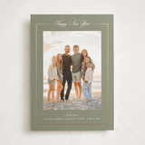 "Greenwich" - Holiday Cards in Sage by Melanie Kosuge - Front