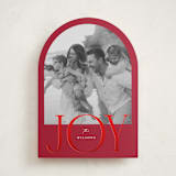 "Joy Arch" - Holiday Cards in Cranberry by Brianne Larsen - Front