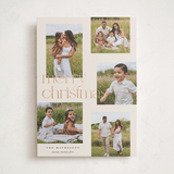 "happy overlap" - Holiday Cards in Linen by Kelly Schmidt - Front