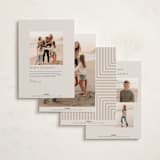 "happy overlap" - Holiday Cards in Linen by Kelly Schmidt - Back of Card Options