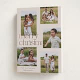 "happy overlap" - Holiday Cards in Linen by Kelly Schmidt - Folded Card