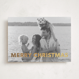 "Gilded" - Holiday Cards in Champagne by Angela Thompson - Front
