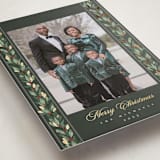 "evergreen garlands" - Holiday Cards in Juniper by Rebecca Durflinger - Detail