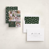 "Among the Pines" - Holiday Cards in Forest by Everett Paper Goods - Assembled