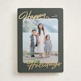 "the classic" - Holiday Cards in Olive by Pixel and Hank - Front