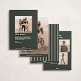 "the classic" - Holiday Cards in Olive by Pixel and Hank - Back of Card Options