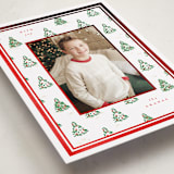 "Little Trees" - Holiday Cards in Candy Cane by Corinne Malesic - Detail