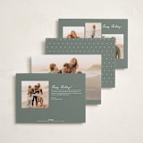 "Winter Greetings" - Holiday Cards in Snow by Ashley Iwafuchi - Back of Card Options