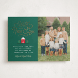 "New Stop" - Holiday Cards in Noble Fir by Erica Krystek - Front