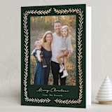 "Delicate Frame" - Holiday Cards in Juniper by Kristen Knechtel - Folded Card