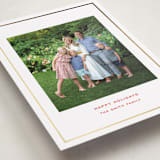 "Bowery" - Holiday Cards in Candy Cane by Megan Davis - Detail