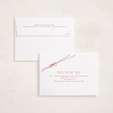 "Multi Ribbon" - Holiday Cards in Apple by Everett Paper Goods - FREE Recipient Addressing