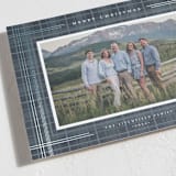 "Flannel" - Holiday Cards in Navy by Wildfield Paper Co - Detail