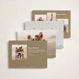"Disney's Cinderella Carriage" - Holiday Cards in Ivory by Amy Payne - Back of Card Options