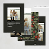 "Merry and Bright!" - Holiday Cards in Winter Garden by Wildfield Paper Co - Back of Card Options