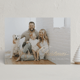 "Stunningly Scripted" - Holiday Cards in Snow by Ilze Lucero - Front