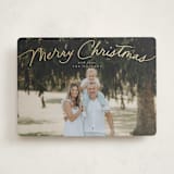 "Simply Delighted" - Holiday Cards in Marshmallow by Everett Paper Goods - Front