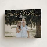 "Simply Delighted" - Holiday Cards in Marshmallow by Everett Paper Goods - Folded Card