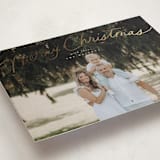 "Simply Delighted" - Holiday Cards in Marshmallow by Everett Paper Goods - Detail