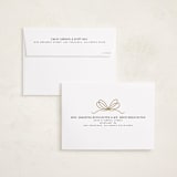"Cute bow" - Holiday Cards in Champagne by Yuliya Evseeva - FREE Recipient Addressing