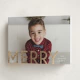 "Bold Type" - Holiday Cards in Snow by Snow and Ivy - Folded Card