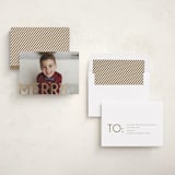 "Bold Type" - Holiday Cards in Snow by Snow and Ivy - Assembled
