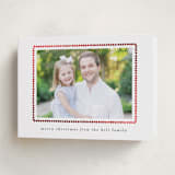 "hand drawn scallop" - Holiday Cards in Coal by Sara Hicks Malone - Folded Card