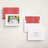 "hand drawn scallop" - Holiday Cards in Coal by Sara Hicks Malone - Assembled