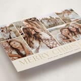 "Holiday Photo Grid" - Holiday Cards in Coal by Kimberly Morgan - Detail