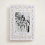 "Symbols of Faith" - Holiday Cards in Blue Spruce by Ana de Sousa - Front