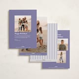 "Symbols of Faith" - Holiday Cards in Blue Spruce by Ana de Sousa - Back of Card Options