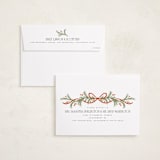 "Curling RIbbon" - Holiday Cards in Snow by Laura Hankins - FREE Recipient Addressing