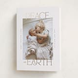 "Peace on Earth sparkle" - Holiday Cards in Snow by Owl and Toad - Folded Card