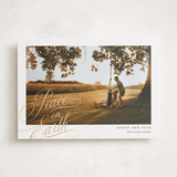 "Peace Delight" - Holiday Cards in Snow by Yaling Hou Suzuki - Front