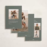 "Snapshots" - Holiday Cards in Sage by Lori Wemple - Back of Card Options