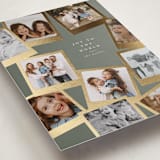 "Snapshots" - Holiday Cards in Sage by Lori Wemple - Detail