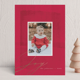 "joyful layers" - Holiday Cards in Cherry by Carolyn Nicks - Front