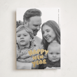 "bubble type" - Holiday Cards in Coal by Claire - Front
