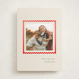 "Rick Rack Frame" - Holiday Cards in Creme by mo kelley - Front