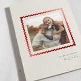 "Rick Rack Frame" - Holiday Cards in Creme by mo kelley - Detail