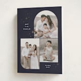 "Joy Trio" - Holiday Cards in Midnight by Pixel and Hank - Folded Card