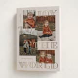 "Engraved Joy" - Holiday Cards in Goldenrod by Inkblot Design - Folded Card