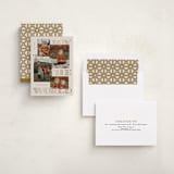 "Engraved Joy" - Holiday Cards in Goldenrod by Inkblot Design - Assembled
