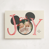 "Disney Mickey O Joy" - Holiday Cards in Champagne by Kamala Nahas - Front