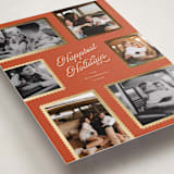 "Patchwork" - Holiday Cards in Cardinal by Pixel and Hank - Detail