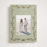 "Adorn Framed" - Holiday Cards in Sage by Everett Paper Goods - Front