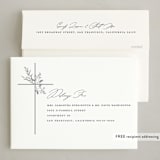 "Leaves & Berries" - Holiday Cards in Midnight by Susan Zinader - FREE Recipient Addressing