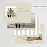 "Just So" - Holiday Cards in Coal by Corinne Malesic - Back of Card Options