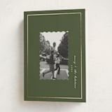 "Modern Heirloom" - Holiday Cards in Moss by Corinne Malesic - Folded Card
