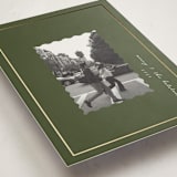 "Modern Heirloom" - Holiday Cards in Moss by Corinne Malesic - Detail